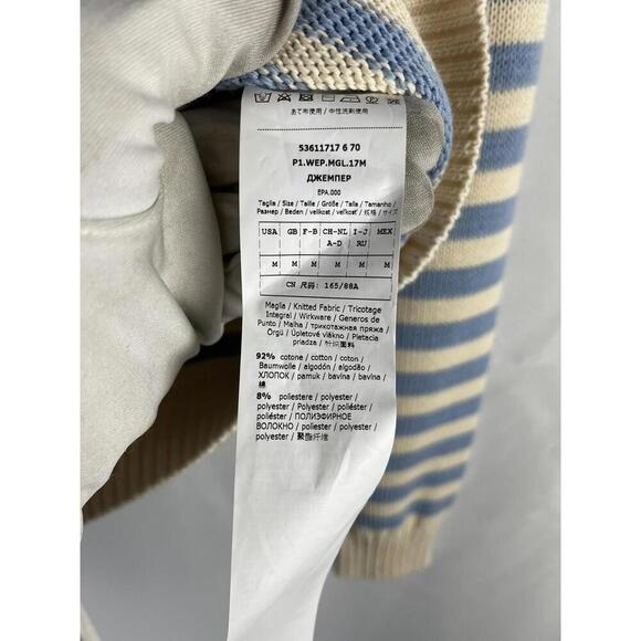 Max Mara Weekend Cincin Striped Knit Sweater Blue Size M - Picture 4 of 4